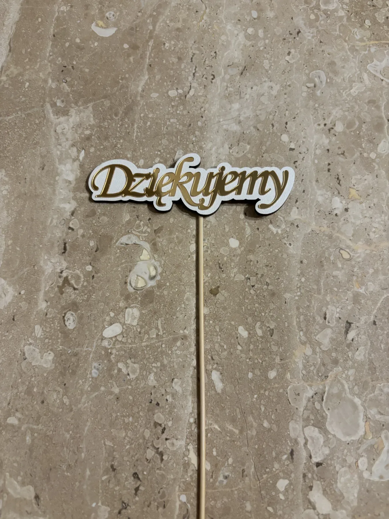 Topper plexi DZIĘKUJEMY – zdjęcie 4